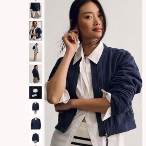 Anthropologie Pilcro Knit Bomber Jacket